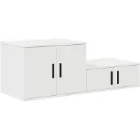 vidaXL Armoire de rangement Blanc 103 x 41 x 40 cm Bois d'ingénierie