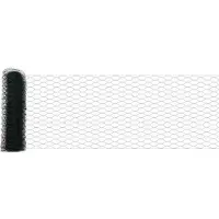 vidaXL Clôture hexagonale avec poteaux, 25 x 0,8 m, en acier revêtu de PVC