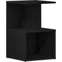 vidaXL Cabinet de chevet 2 pcs Chêne noir 35 x 35 x 55 cm