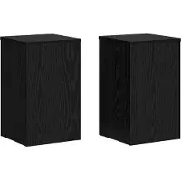 vidaXL Support de Plante 2 pcs Chêne noir 30 x 30 x 50 cm