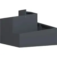 vidaXL Cache-pot de jardin Anthracite 60 x 60 x 50 cm