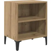 vidaXL Cabinet de chevet chêne artisanal 40 x 30 x 50 cm