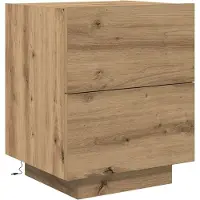 vidaXL Cabinet de chevet avec tiroir Chêne artisanal 45 x 40 x 55 cm