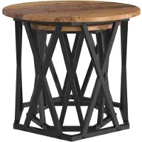 vidaXL Table d'appoint, 2 pièces, bois de récupération, 50 x 50 x 40 cm