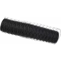 vidaXL Clôture hexagonale grise 0,5 x 50 m en PVC
