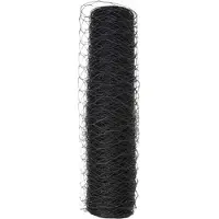 vidaXL Clôture hexagonale grise 0,8 x 50 m en PVC
