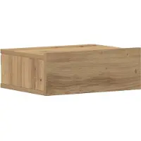 vidaXL Table de chevet flottante chêne artisanal bois d'ingénierie