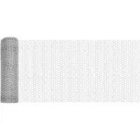 vidaXL : Clôture en panneaux soudés, 0,4 x 10 mètres, acier galvanisé, couleur argent