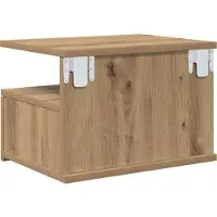 vidaXL Table de nuit flottante 2 pcs chêne artisanal 40 x 31 x 27 cm