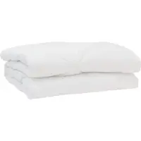 vidaXL Couette avec oreiller 3 pcs blanc microfibre