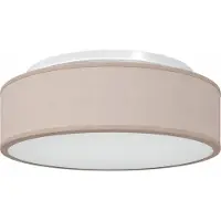 vidaXL Plafonnier avec spots Taupe 38 x 38 x 13,5 cm Tissu