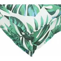 vidaXL Coussin de palette Floral Motif de feuille 200 x 40 x 8 cm