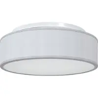 vidaXL Plafonnier avec spots gris 38 x 38 x 13,5 cm Tissu