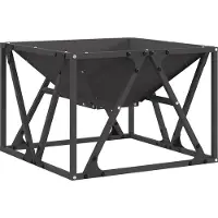vidaXL Foyer Noir 50 x 50 x 35 cm Acier