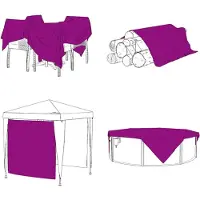 vidaXL Bâche transparente avec œillets 10x10 m polyéthylène