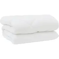vidaXL Couette d'hiver avec oreiller 3 pcs blanc microfibre