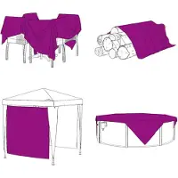 vidaXL Bâche transparente avec œillets 5x12 m polyéthylène