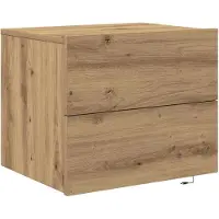 vidaXL Cabinet de chevet mural chêne artisanal 50 x 39 x 41 cm