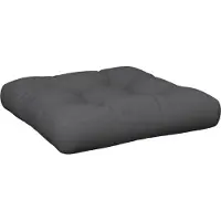 vidaXL Coussin de palette 50x50x10 cm gris tissu
