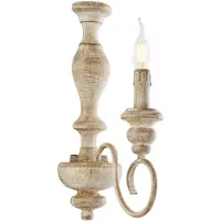 Bonetti Illumina Cascina Applique Murale En Bois Et Fer Blanc Et Tourterelle 1 Lumière .13 P.21 Bl265-Ap1-Bt