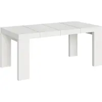 Itamoby Table Extensible Roxell Premium 140/244X90 Cm Frêne Blanc