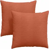 vidaXL Coussins de canapé 2 pcs Rouge orange 60 x 60 cm