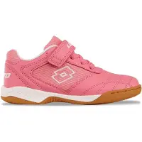 Lotto Lifes Chaussures de sport d'intérieur pour enfants WHIZZER K rose-blanc, Couleur:rouge, EU Taille:26