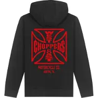 WCC ATX Cross Sweat à capuche zippé Noir/Rouge L hommes