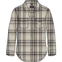 Carhartt Femmes, Chemise, Chemise Décontractée à Carreaux en Fibre Tencel pour Femme, Blanc, (XS)