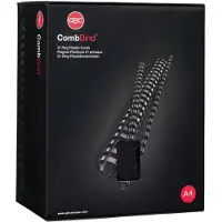 GBC Din A4 Oval Plastic Comb 51 Mm 50 Units Noir Enfants