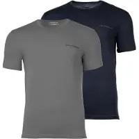 Emporio Armani T-Shirt bleu nuit / gris