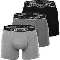 Emporio Armani Boxers gris clair / noir