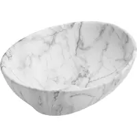 Mexen Elza lavabo à poser 40 x 33 cm, White Stone - 21014094