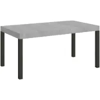 Itamoby Table Extensible 90X140/244 Cm Everyday Premium Ciment Structure Anthracite