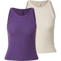 ONLY Haut 'ONLEMMA' beige / violet