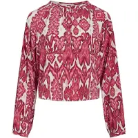 Vila Blouses VIBRIA EVA O-NECK LS TOP femmes - Rose - FR 42