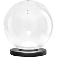 FABAS LUCE Ariel - Lampe De Table Transparente - Lampe Tactile Led Dimmable 11W - Verre Borosilicate Transparent Avec Goutte