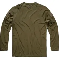 Brandit T-shirt manches longues de - Top à manches longues et séchage rapide - S - 5XL - pour Homme - olive - Taille 5XL