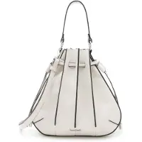 L.credi sac à main sac à épaule bandoulière Rahmi Hobo Bag Light Gray écru