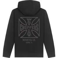 WCC ATX Cross Sweat à capuche zippé Noir/Gris XL hommes