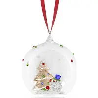 Swarovski Holiday Cheers Baum und Schneemann Weihnachtskugel