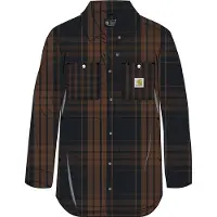 Carhartt Femmes, Chemise, Blouse Femme Série Fibre Tencel Chemise Tweed Taille Large, Noir, (S)