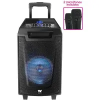 Woxter Rock'n'Roller ST Black Haut-Parleur Bluetooth Portable avec Microphone