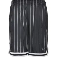 Karl kani Small Signature Pinstripe Mesh Sweat Shorts Gris L Homme