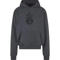 Upscale By Mister Tee Sweat-shirt 'Teamdream' gris foncé / noir