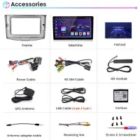AWESAFE 9'' Android13 2+64G carplay pour Mitsubishi Outlander 2006-2011 GPS WIFI BT DAB Autorádio RDS FM