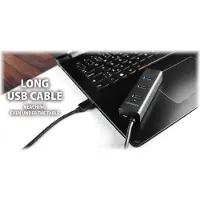 Axagon HUE-S2BP Concentrateur d'interface USB 3.0 (3.1 Gen 1) Type-A 5000 Mbit/s Noir (HUE-S2BP)