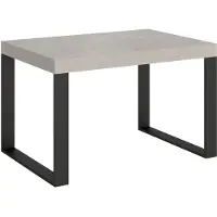 Itamoby Table Extensible 140/244X90 Cm Tecno Pieds Cachemire Anthracite