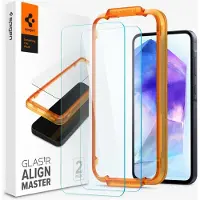 Spigen Protection d'écran en verre trempé GLAStR Fit 2 Paquets + Applicator Samsung Galaxy A55