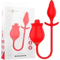 Intense Melanie - stimulateur clitoridien 2en1 langue vibrante - silicone rouge